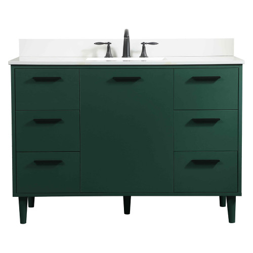 Elegant Bathroom Vanity - Green (VF47048MGN-BS)