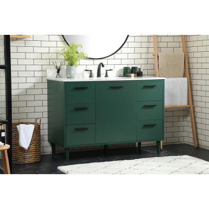 Elegant Bathroom Vanity - Green (VF47048MGN-BS)