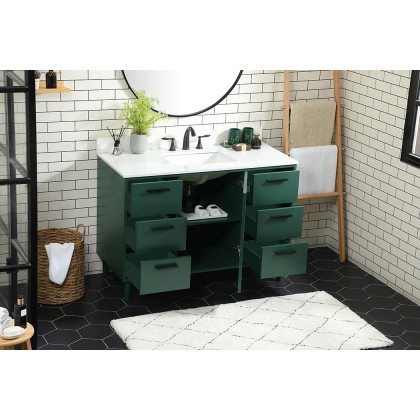 Elegant Bathroom Vanity - Green (VF47048MGN-BS)