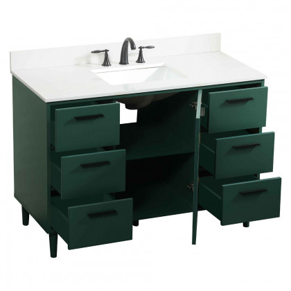 Elegant Bathroom Vanity - Green (VF47048MGN-BS)