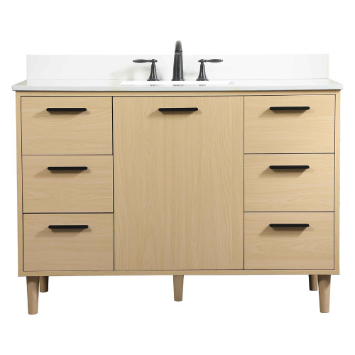 Elegant Bathroom Vanity - Maple (VF47048MMP-BS)