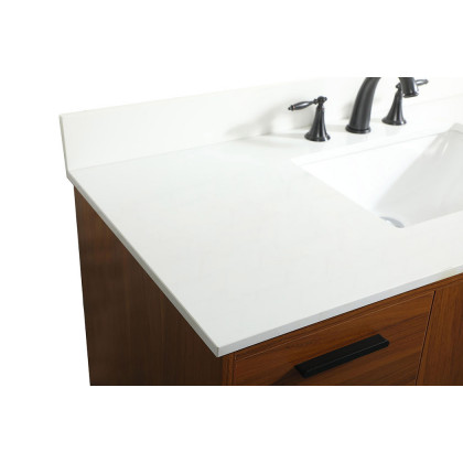 Elegant Bathroom Vanity - Teak (VF47048MTK-BS)