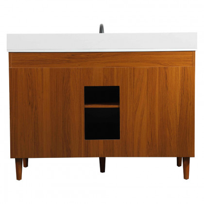 Elegant Bathroom Vanity - Teak (VF47048MTK-BS)