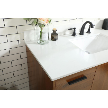 Elegant Bathroom Vanity - Teak (VF47048MTK-BS)