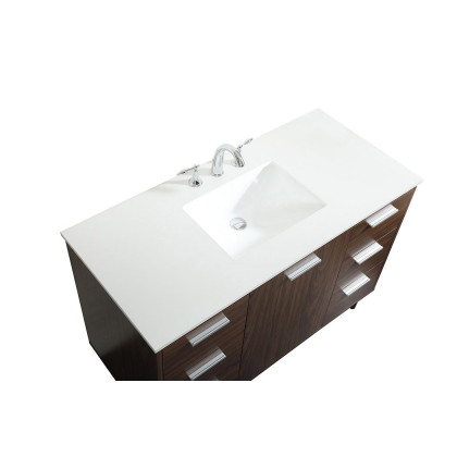 Elegant Bathroom Vanity - Walnut (VF47048MWT)