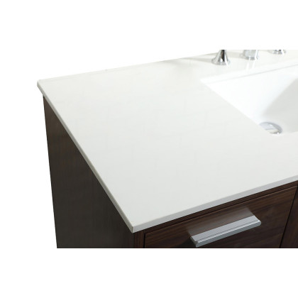 Elegant Bathroom Vanity - Walnut (VF47048MWT)