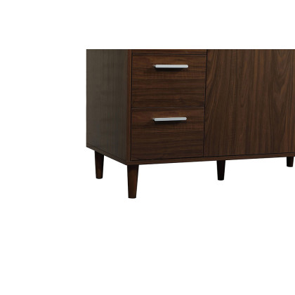 Elegant Bathroom Vanity - Walnut (VF47048MWT)