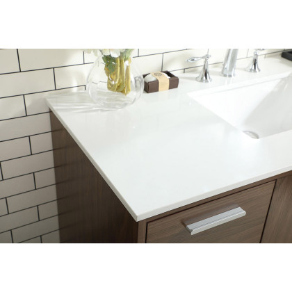 Elegant Bathroom Vanity - Walnut (VF47048MWT)
