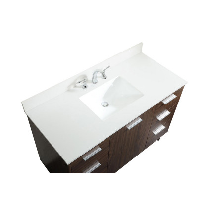 Elegant Bathroom Vanity - Walnut (VF47048MWT-BS)