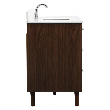 Elegant Bathroom Vanity - Walnut (VF47048MWT-BS)