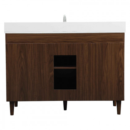 Elegant Bathroom Vanity - Walnut (VF47048MWT-BS)