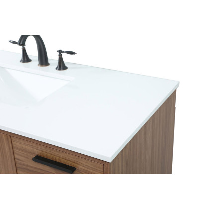 Elegant Bathroom Vanity - Walnut Brown (VF47048WB)