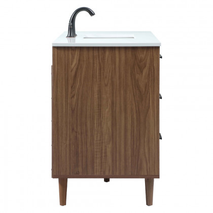 Elegant Bathroom Vanity - Walnut Brown (VF47048WB)