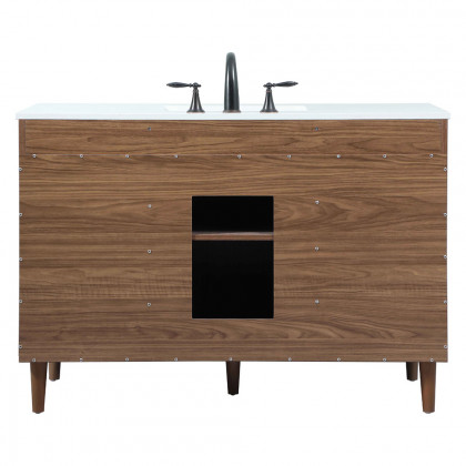 Elegant Bathroom Vanity - Walnut Brown (VF47048WB)