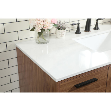 Elegant Bathroom Vanity - Walnut Brown (VF47048WB)