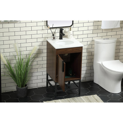 Elegant Bathroom Vanity - Walnut (VF48818MWT)