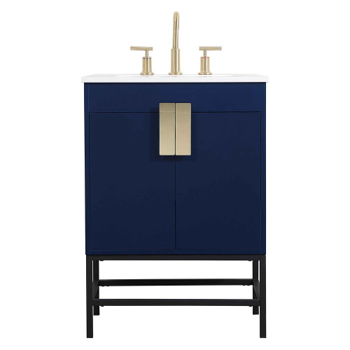 Elegant Bathroom Vanity - Blue (VF48824MBL)