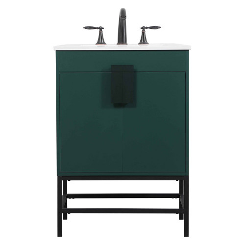 Elegant Bathroom Vanity - Green (VF48824MGN)