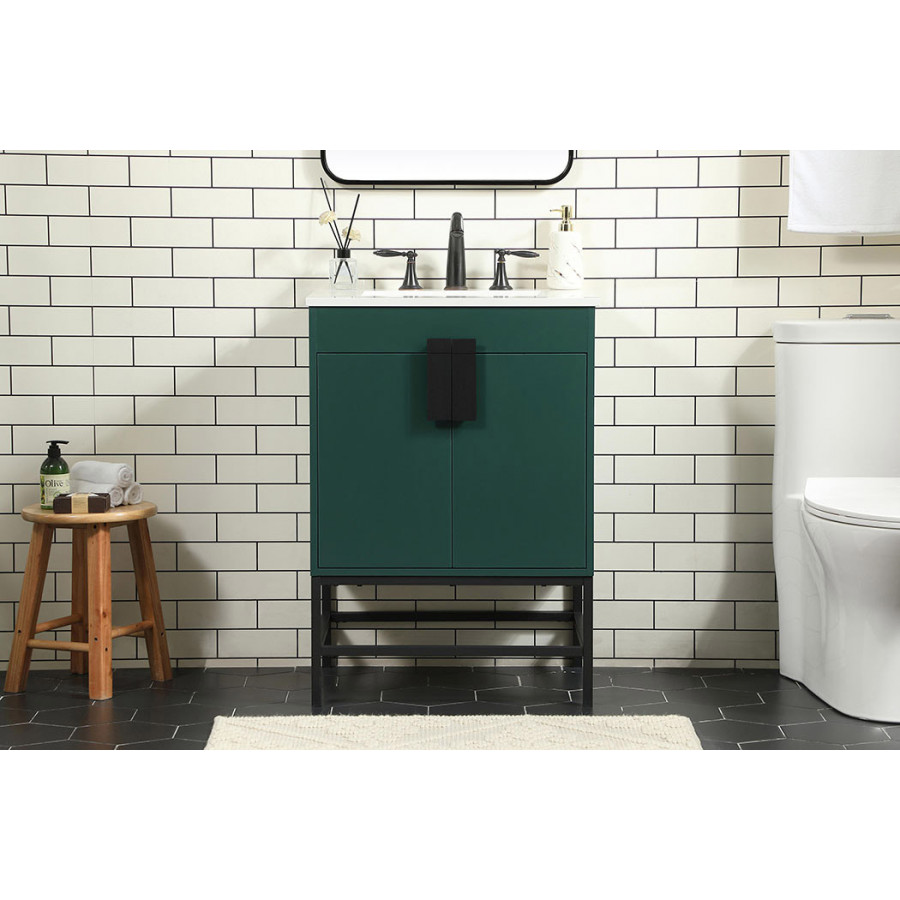 Elegant Bathroom Vanity - Green (VF48824MGN)