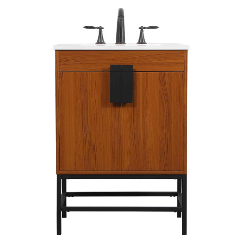 Elegant Bathroom Vanity - Teak (VF48824MTK)