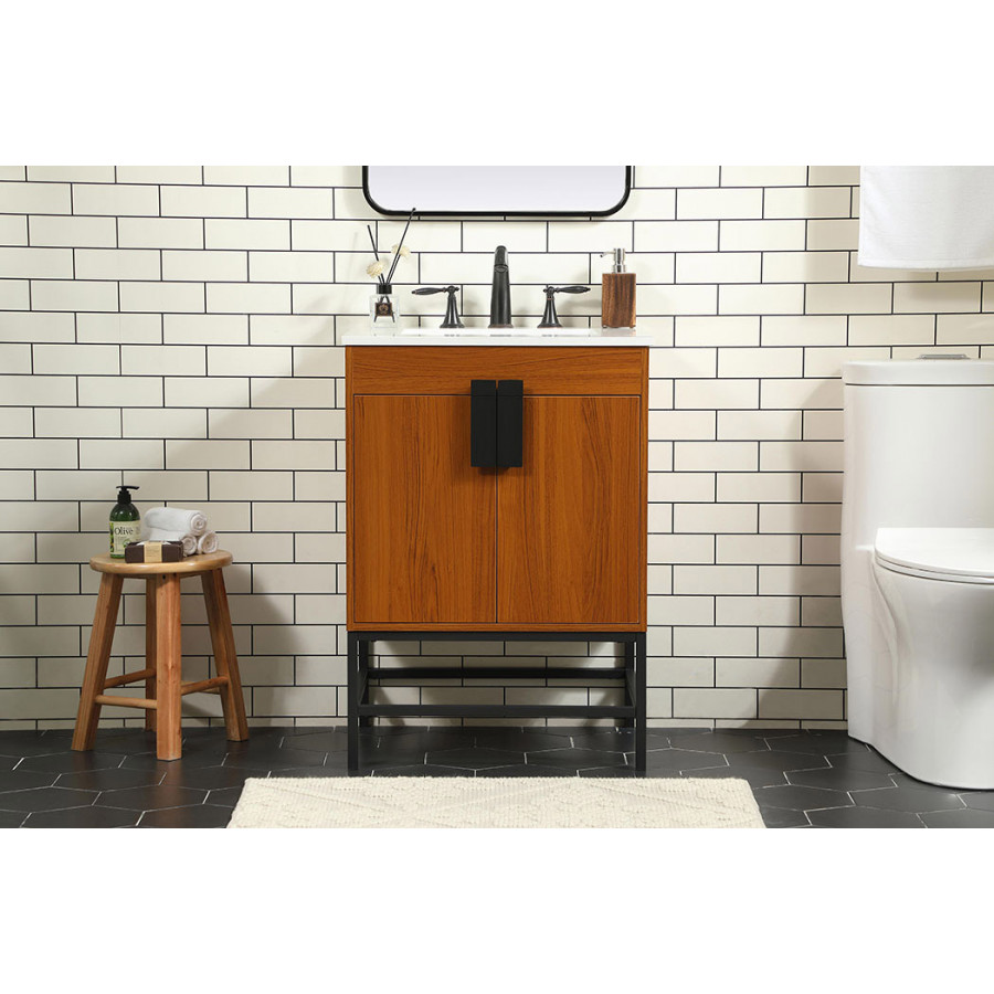 Elegant Bathroom Vanity - Teak (VF48824MTK)