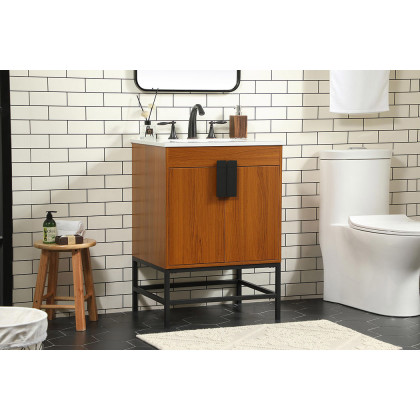 Elegant Bathroom Vanity - Teak (VF48824MTK)