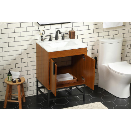 Elegant Bathroom Vanity - Teak (VF48824MTK)