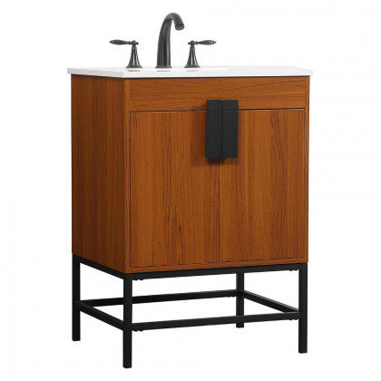 Elegant Bathroom Vanity - Teak (VF48824MTK)