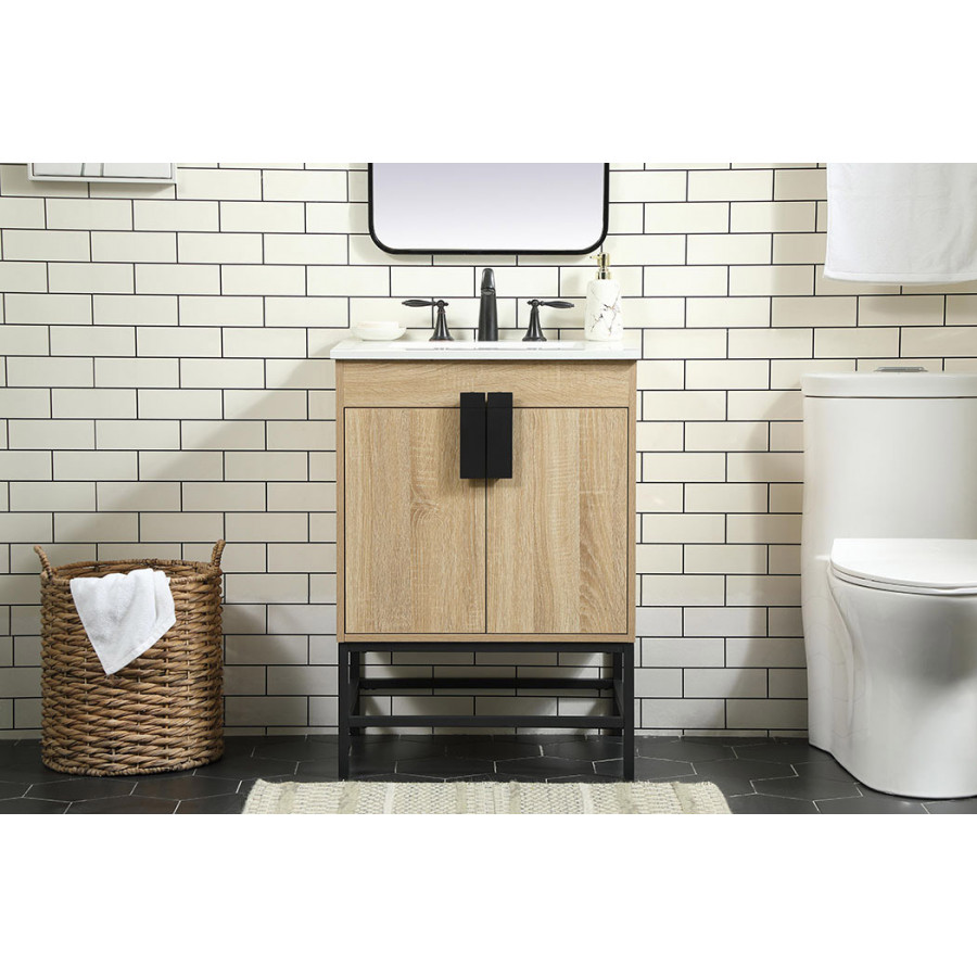 Elegant Bathroom Vanity - Mango Wood (VF48824MW)