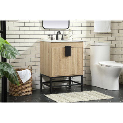 Elegant Bathroom Vanity - Mango Wood (VF48824MW)