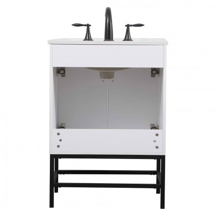 Elegant Bathroom Vanity - White (VF48824MWH)