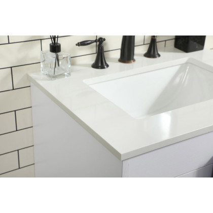 Elegant Bathroom Vanity - White (VF48824MWH)
