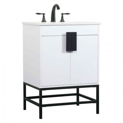 Elegant Bathroom Vanity - White (VF48824MWH)