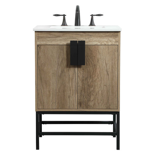 Elegant Bathroom Vanity - Natural Oak (VF48824NT)