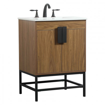 Elegant Bathroom Vanity - Walnut Brown (VF48824WB)