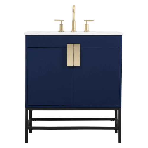 Elegant Bathroom Vanity - Blue (VF48830MBL)