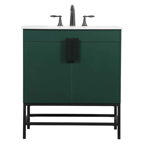 Elegant Bathroom Vanity - Green (VF48830MGN)