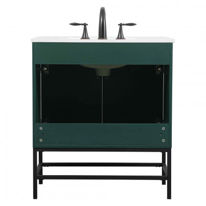 Elegant Bathroom Vanity - Green (VF48830MGN)
