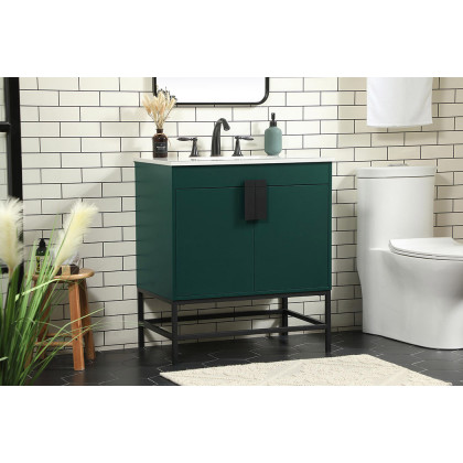 Elegant Bathroom Vanity - Green (VF48830MGN)