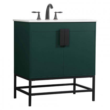 Elegant Bathroom Vanity - Green (VF48830MGN)