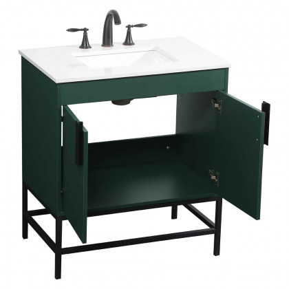 Elegant Bathroom Vanity - Green (VF48830MGN)