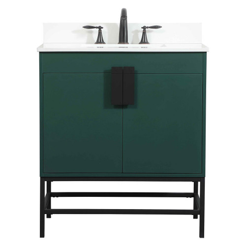 Elegant Bathroom Vanity - Green (VF48830MGN-BS)
