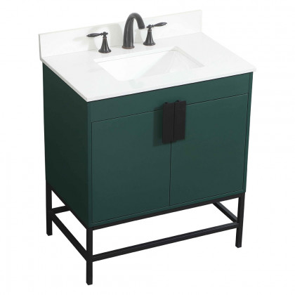 Elegant Bathroom Vanity - Green (VF48830MGN-BS)