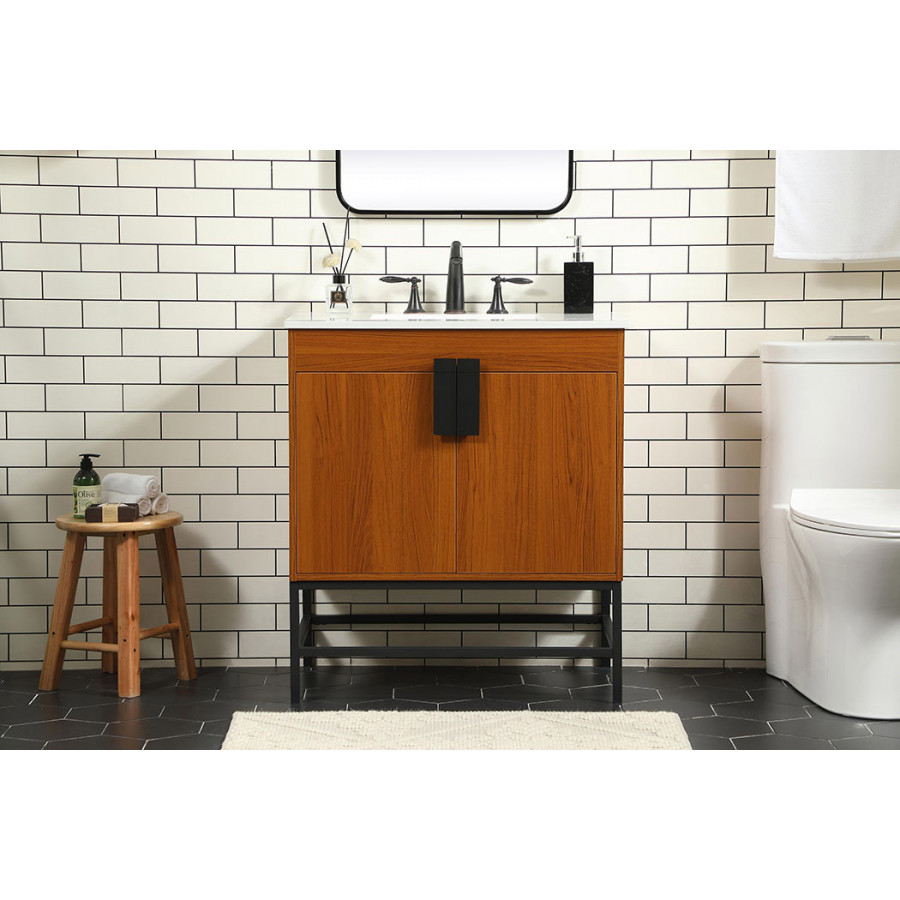 Elegant Bathroom Vanity - Teak (VF48830MTK)