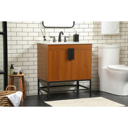 Elegant Bathroom Vanity - Teak (VF48830MTK)