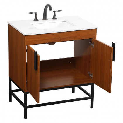 Elegant Bathroom Vanity - Teak (VF48830MTK)