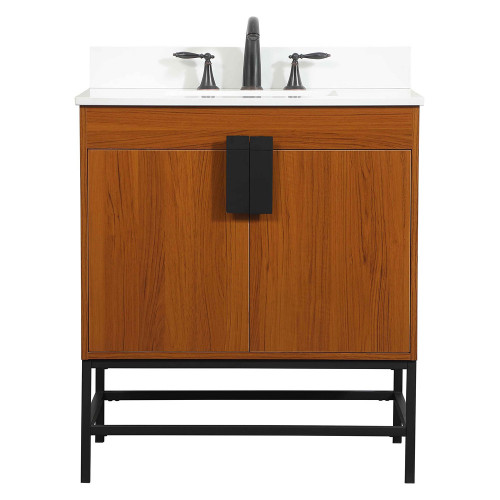 Elegant Bathroom Vanity - Teak (VF48830MTK-BS)