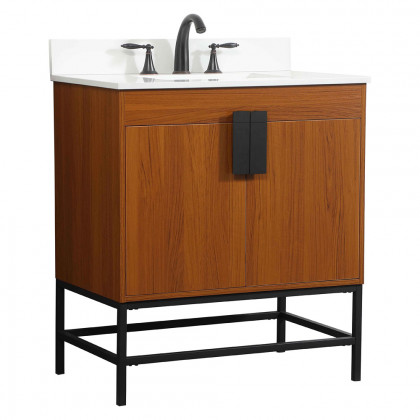 Elegant Bathroom Vanity - Teak (VF48830MTK-BS)