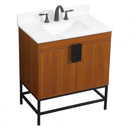 Elegant Bathroom Vanity - Teak (VF48830MTK-BS)