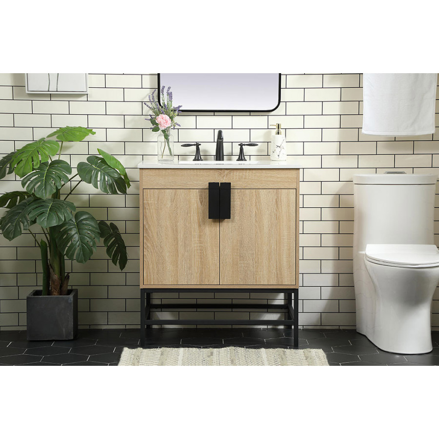 Elegant Bathroom Vanity - Mango Wood (VF48830MW)